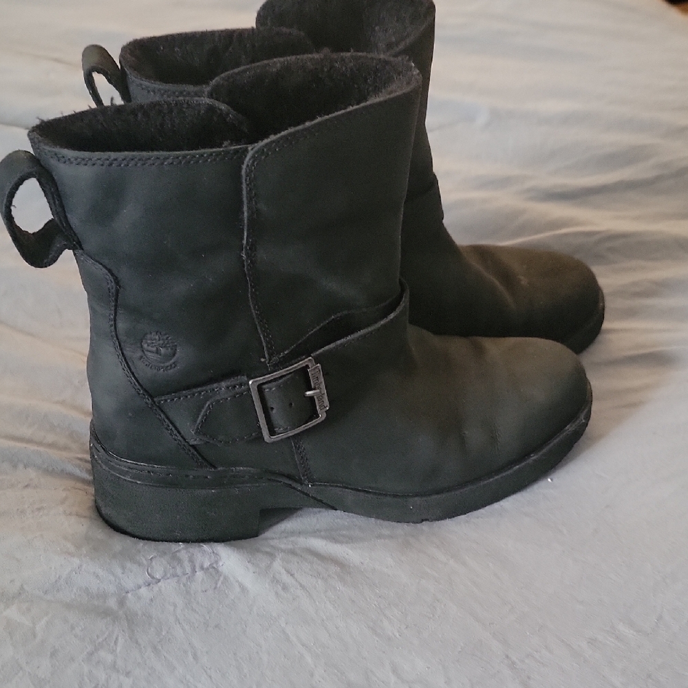 Timberland Black Leather Boots
